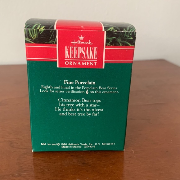 Hallmark Keepsake Ornament 1990 Cinnamon Bear #8 in Series - Picture 3 of 7